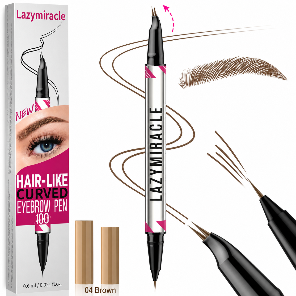 Lazymiracle™ 2-in-1 Waterproof Microblading Eyebrow Pen