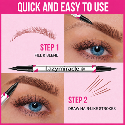 Lazymiracle™ 2-in-1 Waterproof Microblading Eyebrow Pen