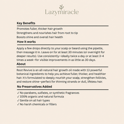 Lazymiracle™  Root Revival Hair Growth Oil