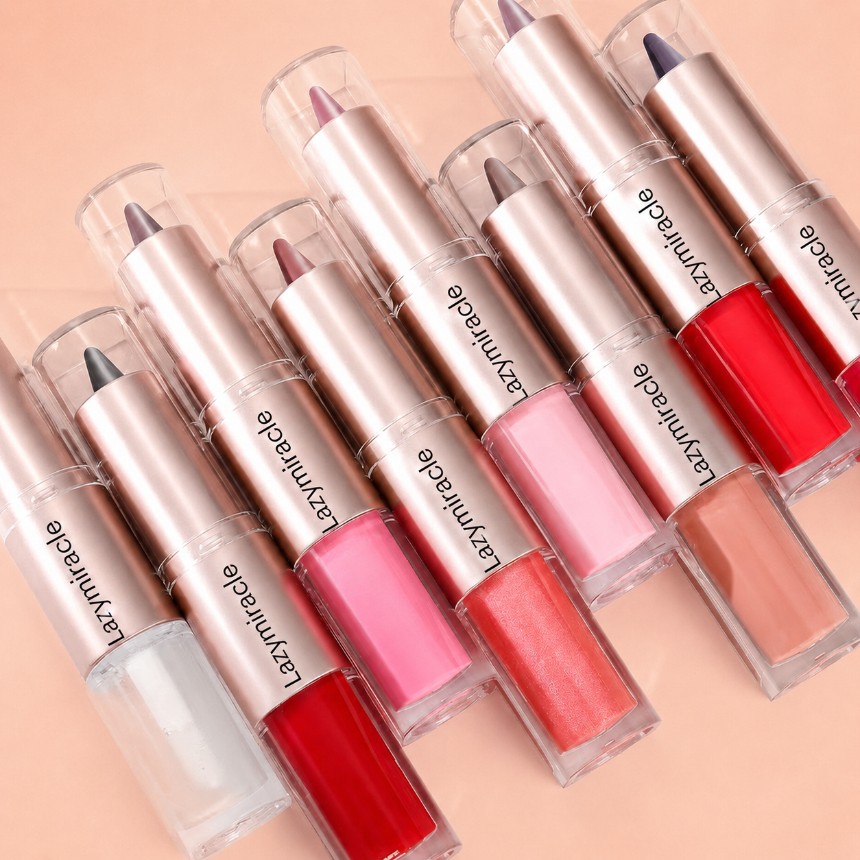 💋Lazymiracle™Dual-Ended Matte & Glossy Lip Set 💋