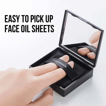 ✨Lazymiracle™  Black Magnet Oil Blotting Setting Sheets – 450 Sheets