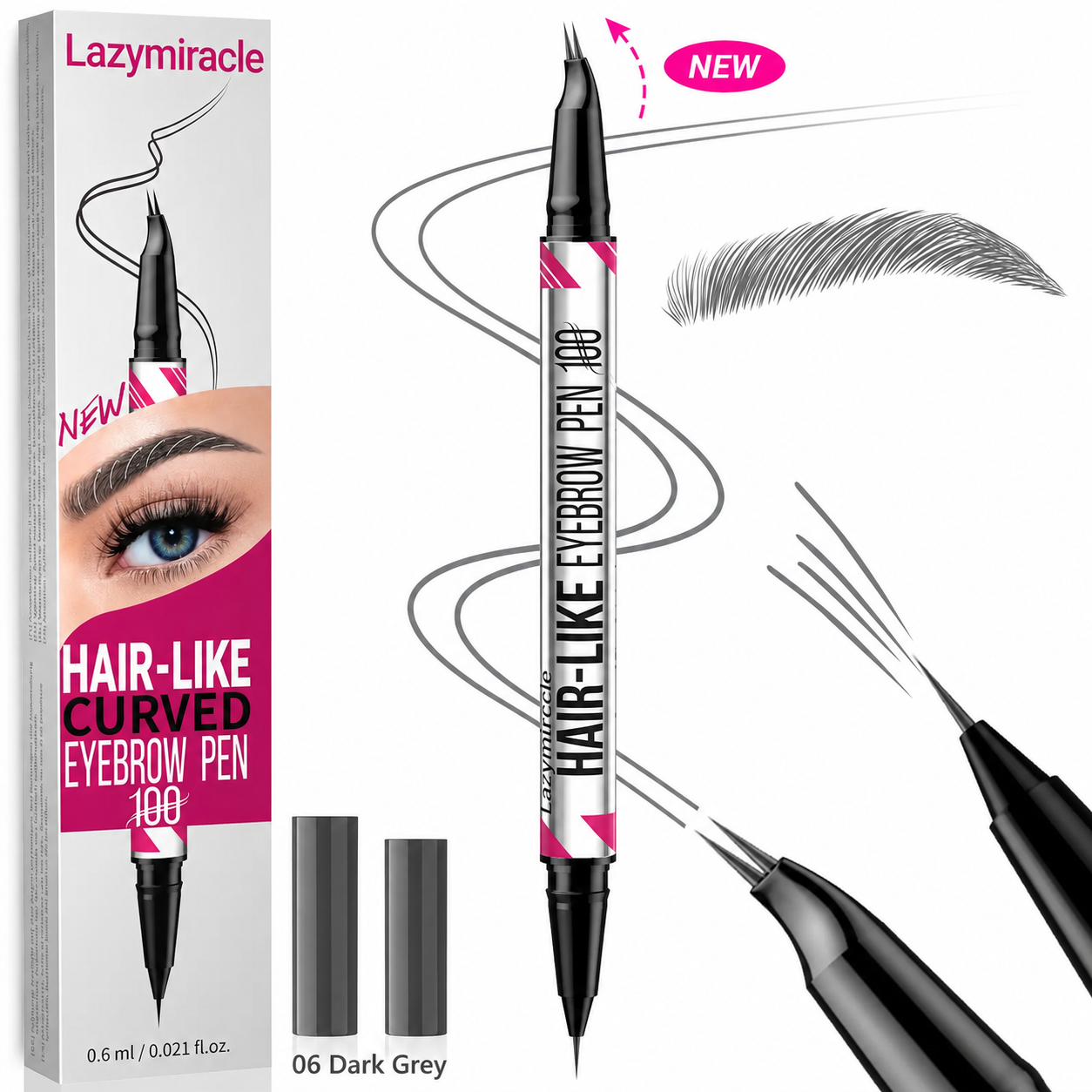 Lazymiracle™ 2-in-1 Waterproof Microblading Eyebrow Pen