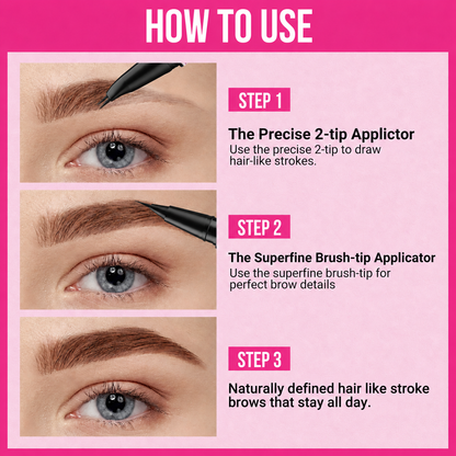 Lazymiracle™ 2-in-1 Waterproof Microblading Eyebrow Pen