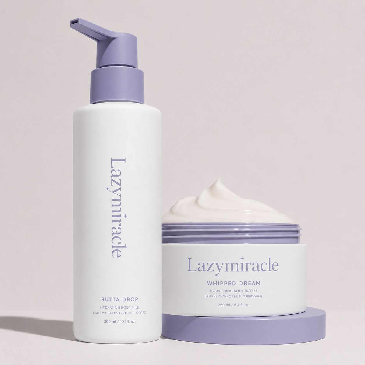 Lazymiracle™  Deep Hydration Body Cream + Body Milk Duo