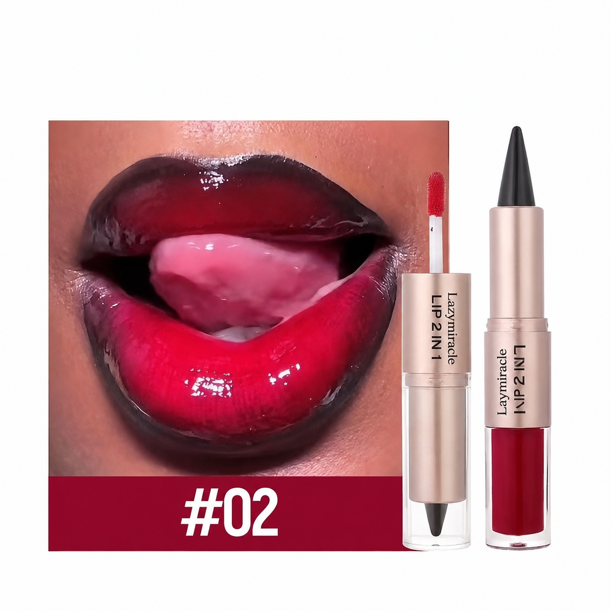 💋Lazymiracle™Dual-Ended Matte & Glossy Lip Set 💋