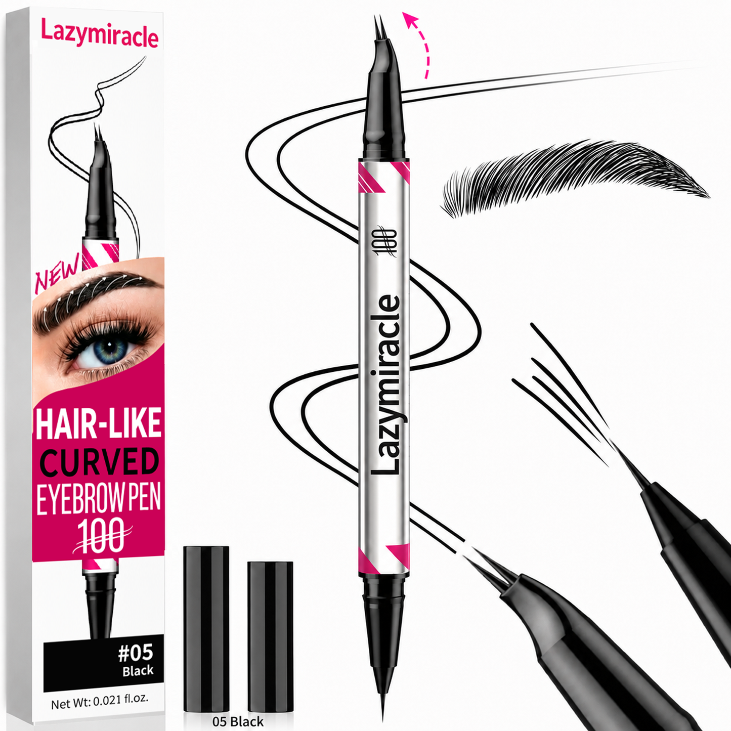 Lazymiracle™ 2-in-1 Waterproof Microblading Eyebrow Pen