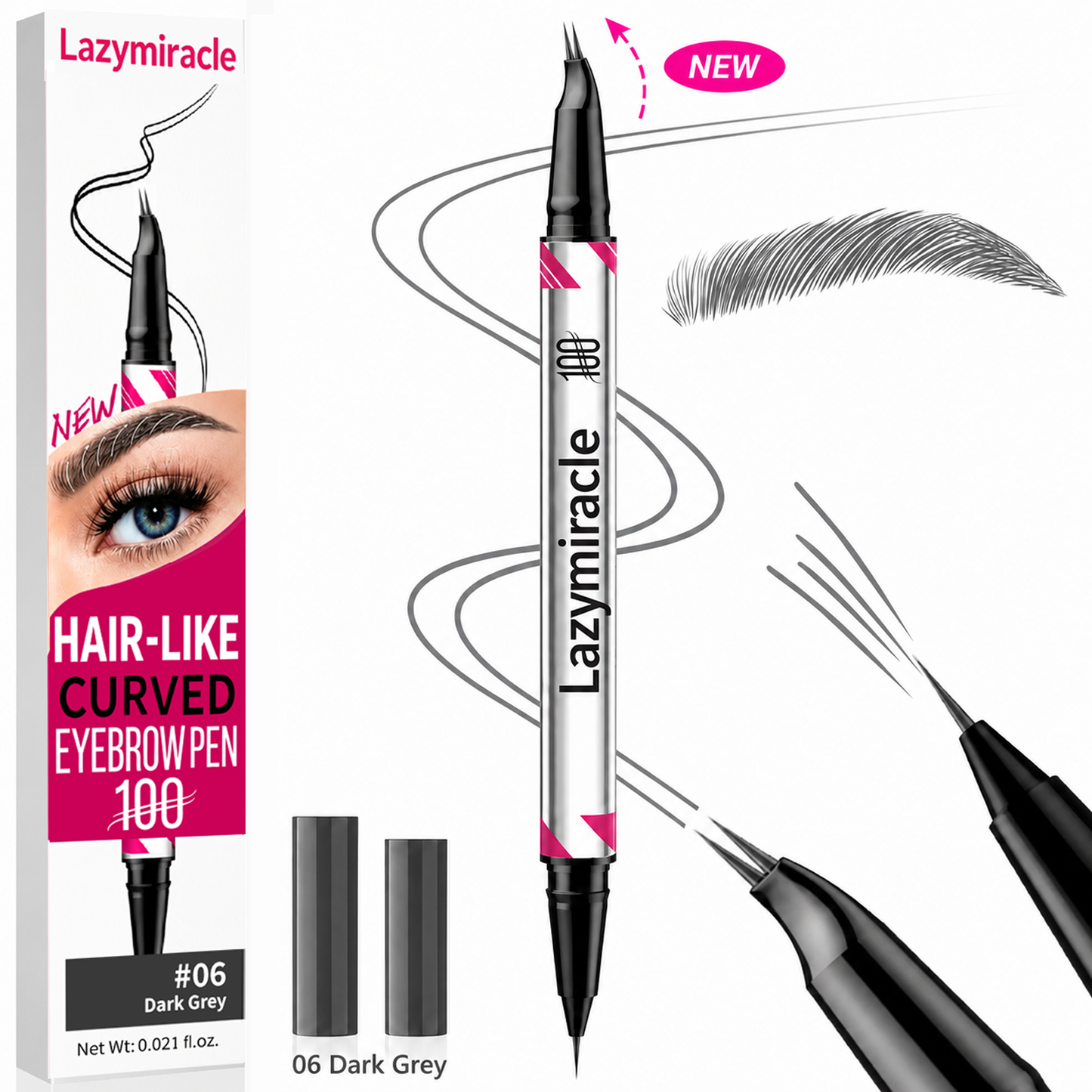 Lazymiracle™ 2-in-1 Waterproof Microblading Eyebrow Pen