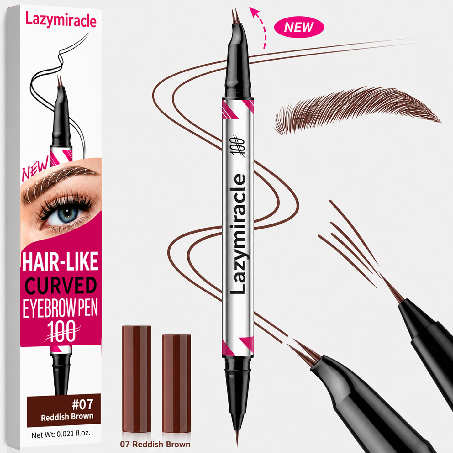 Lazymiracle™ 2-in-1 Waterproof Microblading Eyebrow Pen